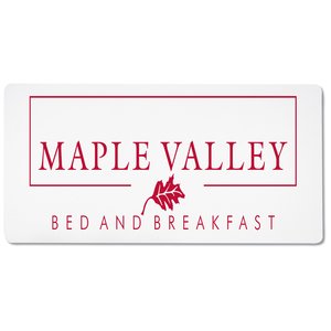 Additional Image 1 - a white rectangular sign with red text