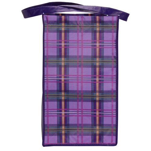 Additional Image 2 - a purple plaid towel on a white background