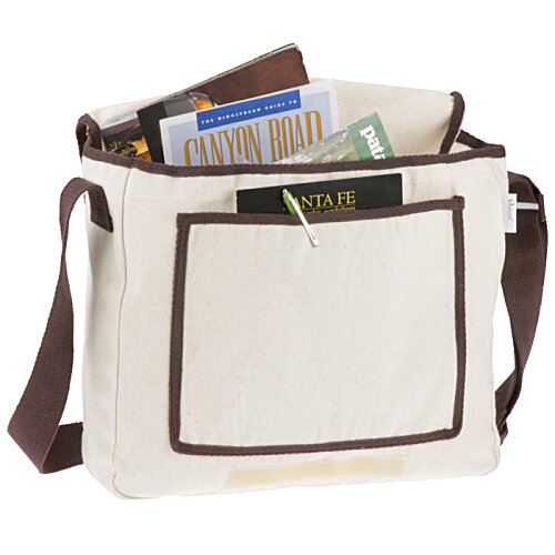 Additional Image 1 - a white bag with a brown strap