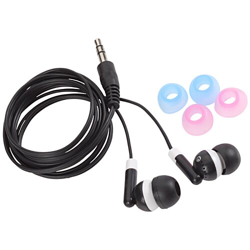 Additional Image 1 - a black cord with a black cord and a blue and pink circle