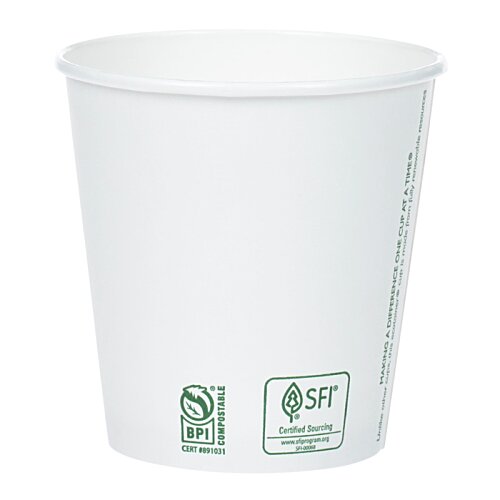 Additional Image 2 - a white cup with green labels