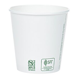 Additional Image 2 - a white cup with green labels