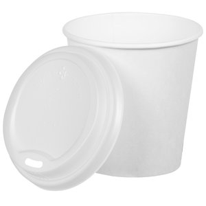 Additional Image 1 - a white plastic cup with a lid