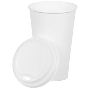 Additional Image 1 - a white plastic cup with a lid