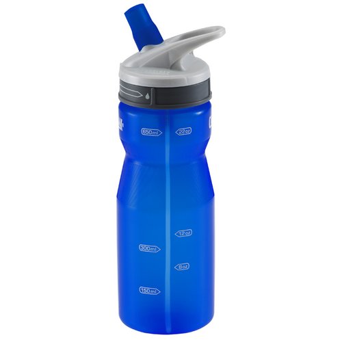 Additional Image 1 - a blue water bottle with a white lid