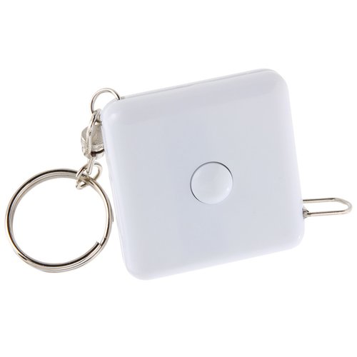 Additional Image 1 - a white square key chain