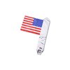 View Image 2 of 3 of Rally Flag Balloon - USA Flag - Closeout