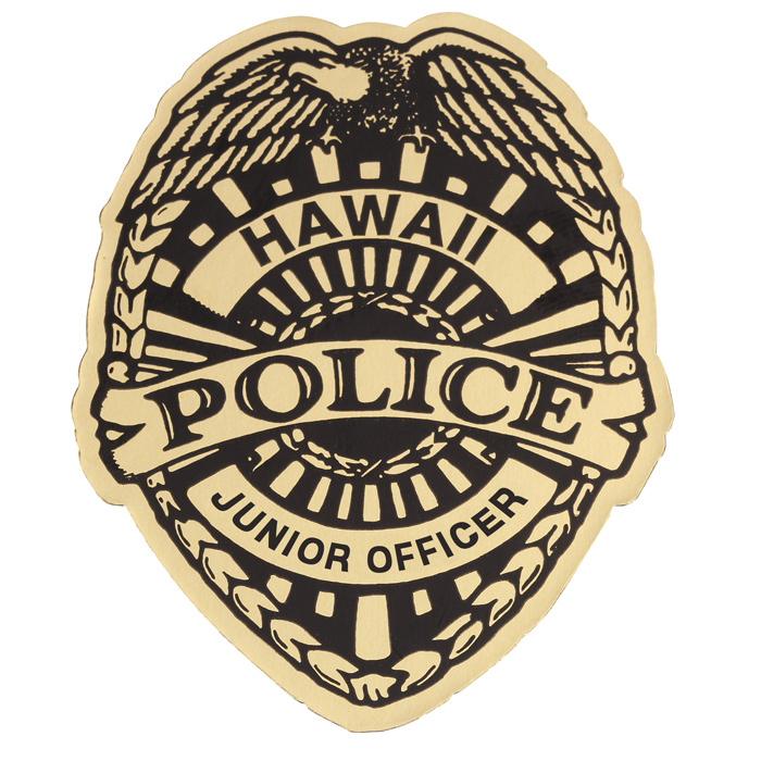 Lapel Sticker by the Roll - Junior Officer Badge