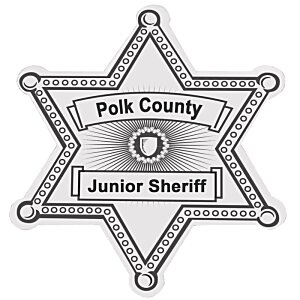 Additional Image 1 - a star shaped badge with text