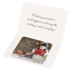 View Image 3 of 5 of Greeting Card with Magnetic Calendar - Snowman