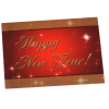 View Image 2 of 5 of Greeting Card with Magnetic Calendar - Red & Gold New Year