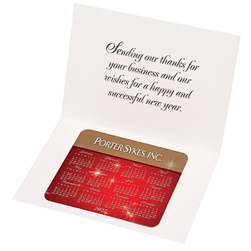 Additional Image 2 - a red and gold gift card