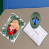 View Image 2 of 2 of Greeting Card with Magnetic Photo Frame - Holiday Evergreen