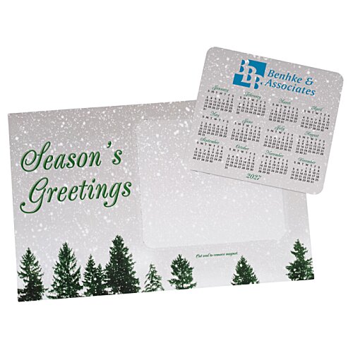 Additional Image 2 - a white card with green trees on it