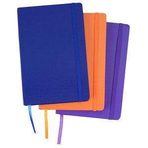 Additional Image 5 - a group of blue and orange notebooks