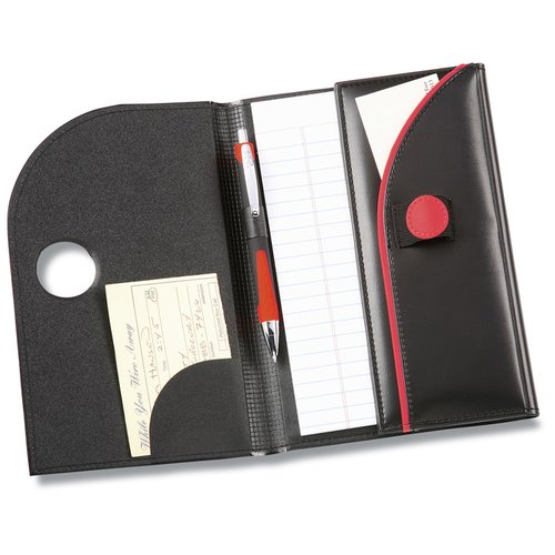 Additional Image 1 - a black and white object with red dots