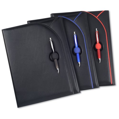 Additional Image 1 - a group of black folders with pens
