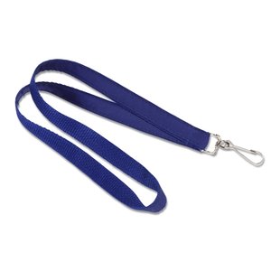 Additional Image 1 - a blue lanyard with a metal hook