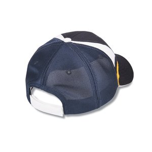 Additional Image 1 - a blue hat with white straps