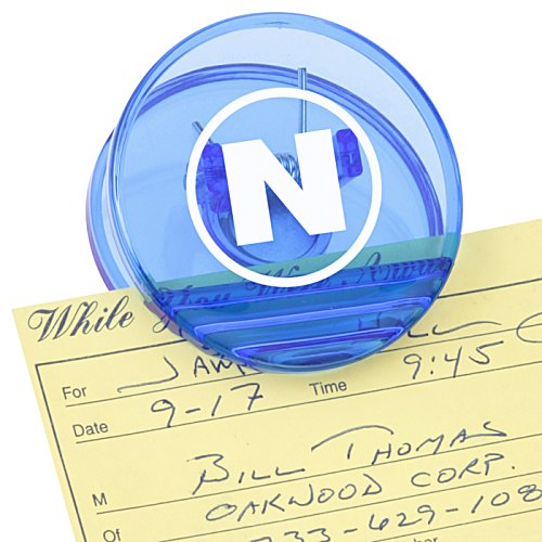 Additional Image 2 - a blue circle with white letter on top of a yellow piece of paper
