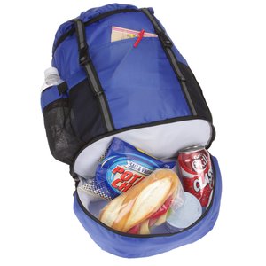 Additional Image 2 - a blue lunch bag with food inside