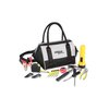 Additional Image 2 - a black and white bag with a black handle