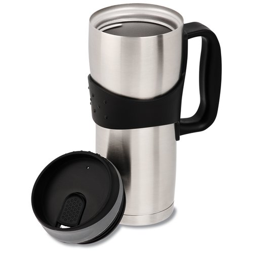 Additional Image 1 - a silver and black thermos