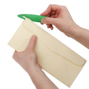 Additional Image 1 - a person holding a paper and a green knife