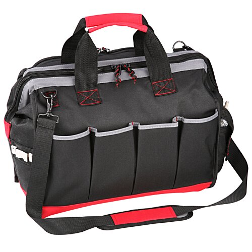 Additional Image 3 - a black and red bag