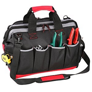 Additional Image 2 - a black tool bag with tools in it