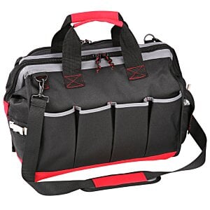 Additional Image 3 - a black and red bag