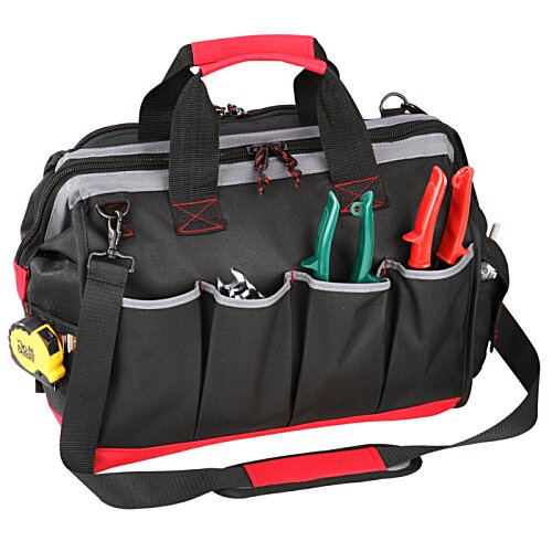 Additional Image 2 - a black tool bag with tools in it