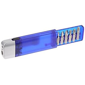 Additional Image 1 - a blue and silver usb stick