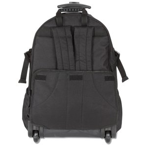 Additional Image 2 - a black backpack with wheels