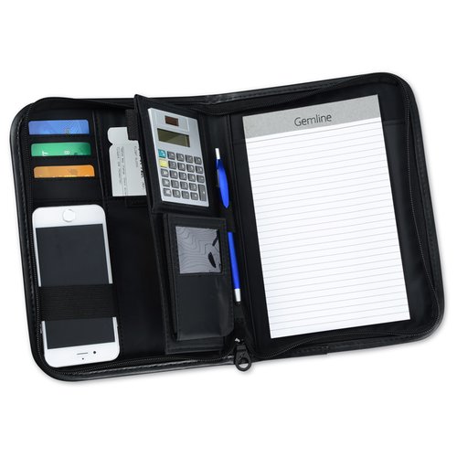 Additional Image 1 - a black case with a white paper and a white sheet