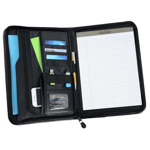 Additional Image 1 - a black and blue case with a white screen