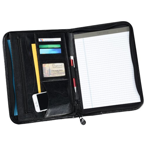 Additional Image 1 - a black case with a white paper and a pen