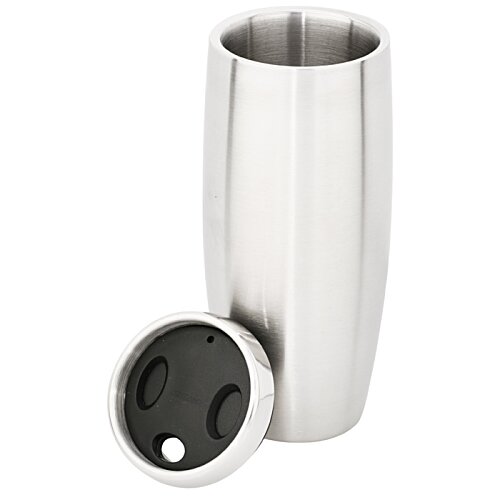 Additional Image 1 - a silver cup with a lid