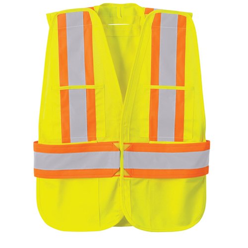 Additional Image 1 - a yellow vest with reflective stripes