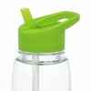 View Image 3 of 3 of Clear Impact Poly-Pure Slim Grip Bottle with Flip Straw Lid - 25 oz.