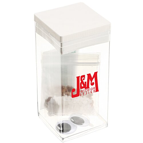 Additional Image 2 - a white box with a white lid and a white lid with a red logo