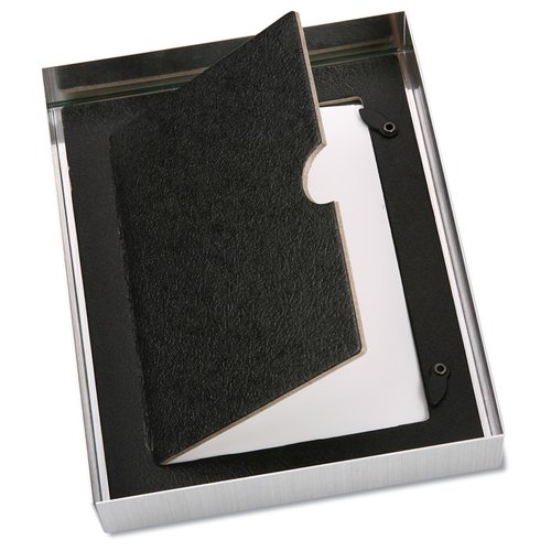 Additional Image 1 - a black and silver card holder