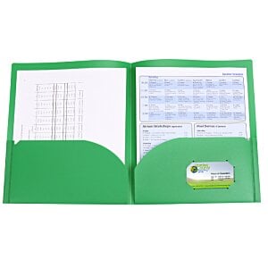 Additional Image 2 - a green folder with a white page