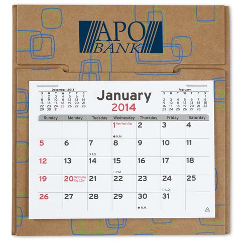 Additional Image 2 - a calendar in a cardboard box