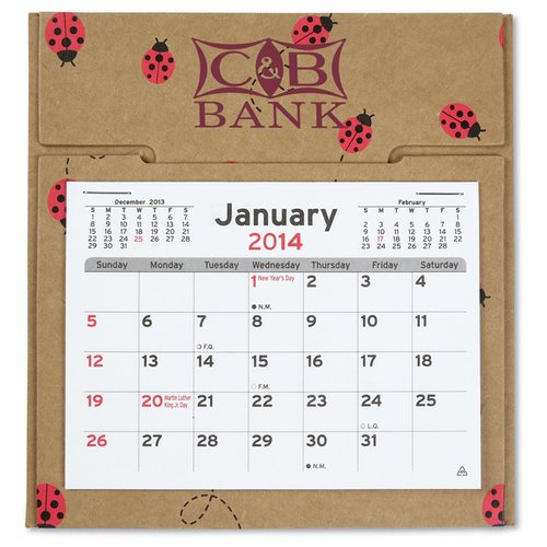 Additional Image 2 - a calendar on a cardboard box
