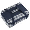 Additional Thumbnail Image 2 - a blue and white checkered suitcase
