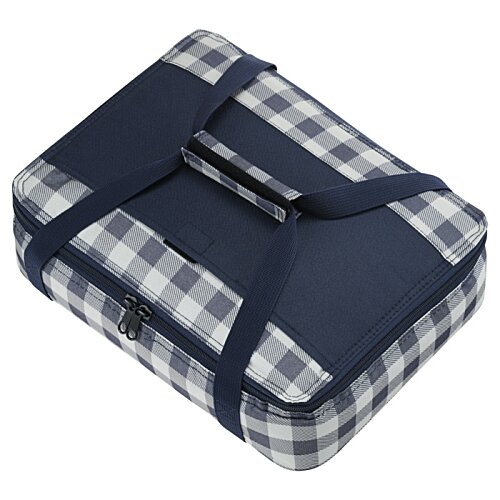 Additional Image 1 - a blue and white checked case