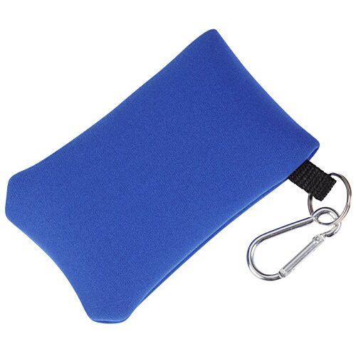Additional Image 2 - a blue plastic bag with a black strap