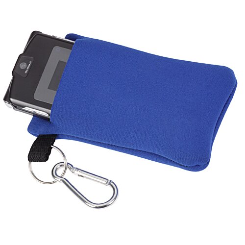 Additional Image 2 - a blue case with a keychain