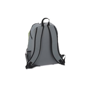 Additional Image 2 - a grey backpack with black straps